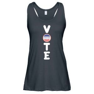 Great Gift For Vote Usa Flag Vote Elections Ladies Essential Flowy Tank