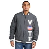 Great Gift For Vote Usa Flag Vote Elections Insulated Varsity Jacket