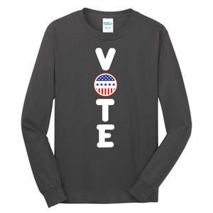 Great Gift For Vote Usa Flag Vote Elections Tall Long Sleeve T-Shirt