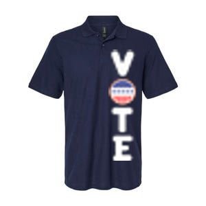 Great Gift For Vote Usa Flag Vote Elections Softstyle Adult Sport Polo