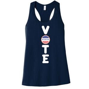 Great Gift For Vote Usa Flag Vote Elections Women's Racerback Tank