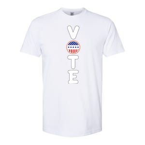 Great Gift For Vote Usa Flag Vote Elections Softstyle CVC T-Shirt