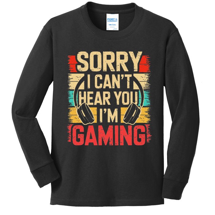 Gamer Graphic For Ns Video Gaming Kids Long Sleeve Shirt