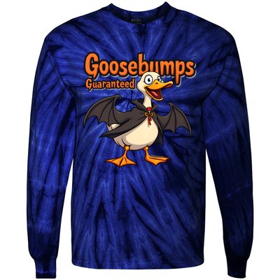 Goosebumps Guaranteed Funny Halloween Tie-Dye Long Sleeve Shirt