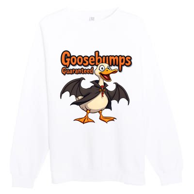 Goosebumps Guaranteed Funny Halloween Premium Crewneck Sweatshirt