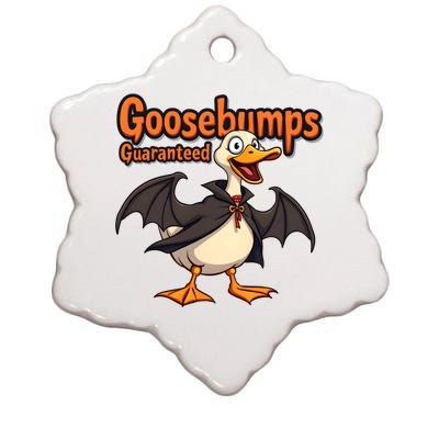 Goosebumps Guaranteed Funny Halloween Ceramic Star Ornament