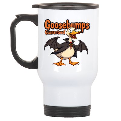 Goosebumps Guaranteed Funny Halloween Stainless Steel Travel Mug