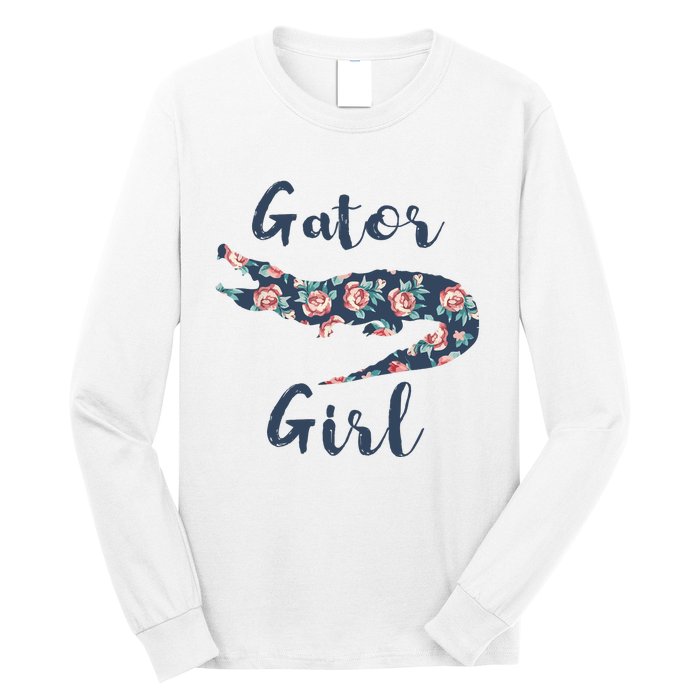 Gator Girl Funny Alligator Gifts For Crocodile Long Sleeve Shirt