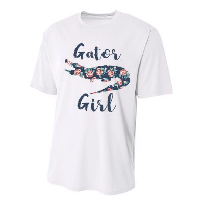 Gator Girl Funny Alligator Gifts For Crocodile Performance Sprint T-Shirt