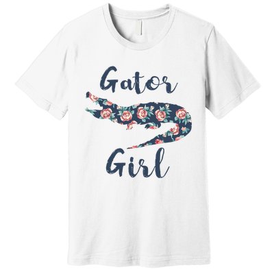 Gator Girl Funny Alligator Gifts For Crocodile Premium T-Shirt