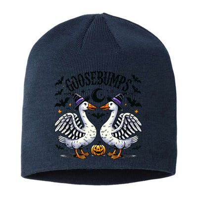 Goosebumps Geese Funny Halloween Witches Hat Sustainable Beanie