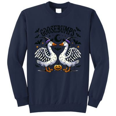 Goosebumps Geese Funny Halloween Witches Hat Tall Sweatshirt