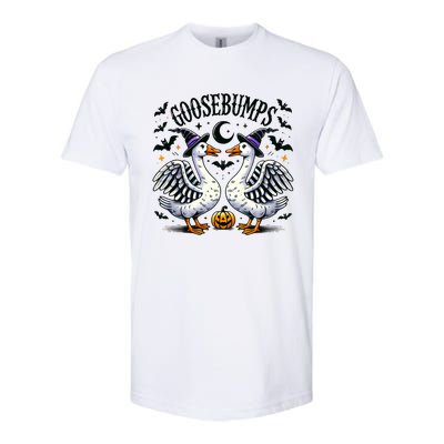 Goosebumps Geese Funny Halloween Witches Hat Softstyle CVC T-Shirt