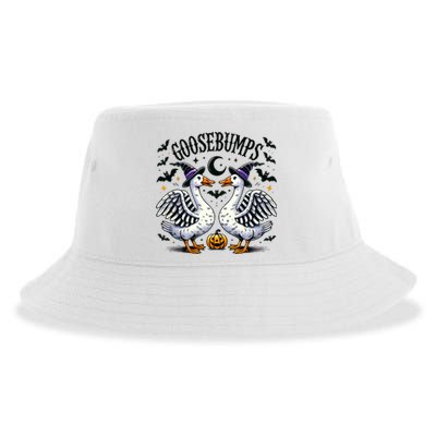 Goosebumps Geese Funny Halloween Witches Hat Sustainable Bucket Hat