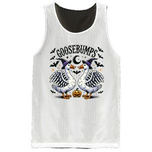 Goosebumps Geese Funny Halloween Witches Hat Mesh Reversible Basketball Jersey Tank