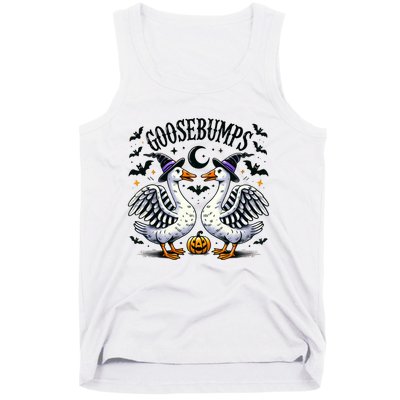 Goosebumps Geese Funny Halloween Witches Hat Tank Top