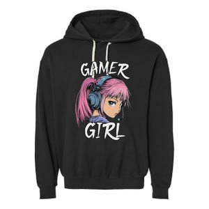 Gamer Girl For Ns Women Video Gaming Graphic Garment-Dyed Fleece Hoodie