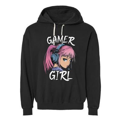 Gamer Girl For Ns Women Video Gaming Graphic Garment-Dyed Fleece Hoodie