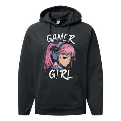 Gamer Girl For Ns Women Video Gaming Graphic Performance Fleece Hoodie