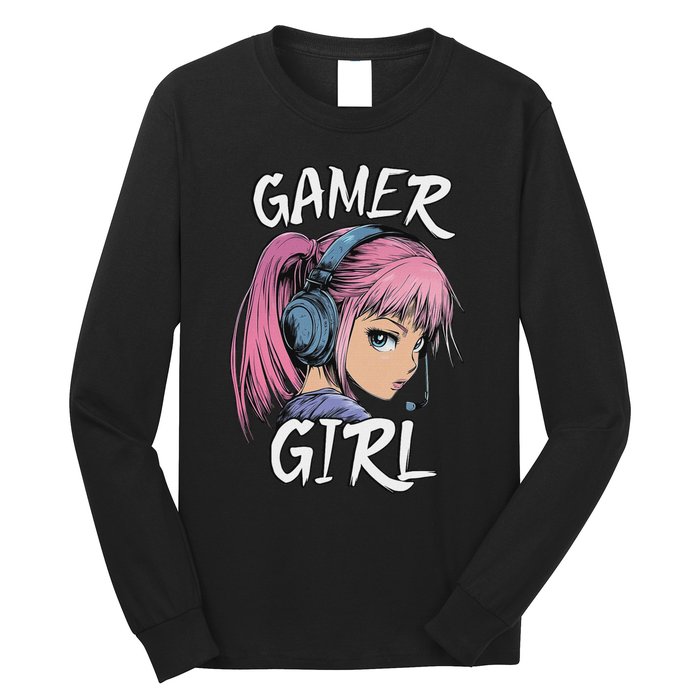 Gamer Girl For Ns Women Video Gaming Graphic Long Sleeve Shirt