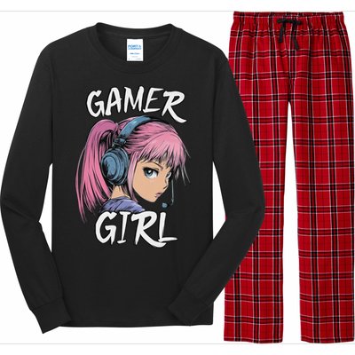 Gamer Girl For Ns Women Video Gaming Graphic Long Sleeve Pajama Set