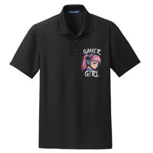 Gamer Girl For Ns Women Video Gaming Graphic Dry Zone Grid Polo