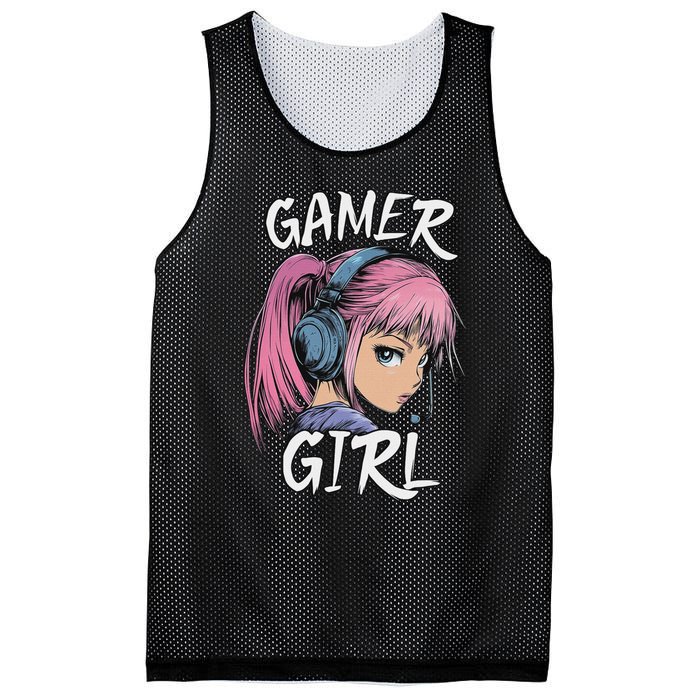 Gamer Girl For Ns Women Video Gaming Graphic Mesh Reversible Basketball Jersey Tank