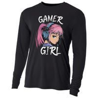 Gamer Girl For Ns Women Video Gaming Graphic Cooling Performance Long Sleeve Crew