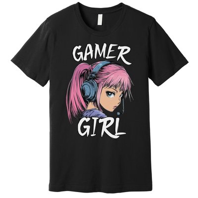 Gamer Girl For Ns Women Video Gaming Graphic Premium T-Shirt