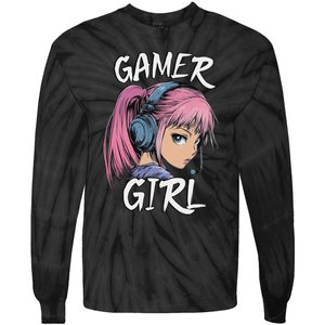 Gamer Girl For Ns Women Video Gaming Graphic Tie-Dye Long Sleeve Shirt