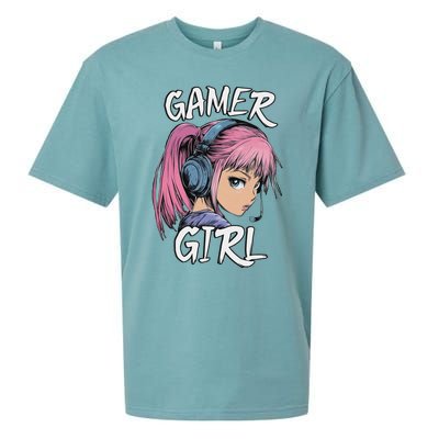 Gamer Girl For Ns Women Video Gaming Graphic Sueded Cloud Jersey T-Shirt