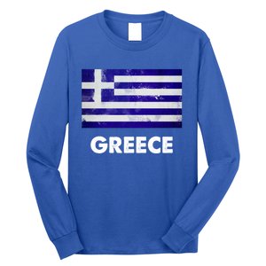 Greek Greece Flag Cool Gift Long Sleeve Shirt