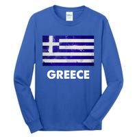 Greek Greece Flag Cool Gift Tall Long Sleeve T-Shirt