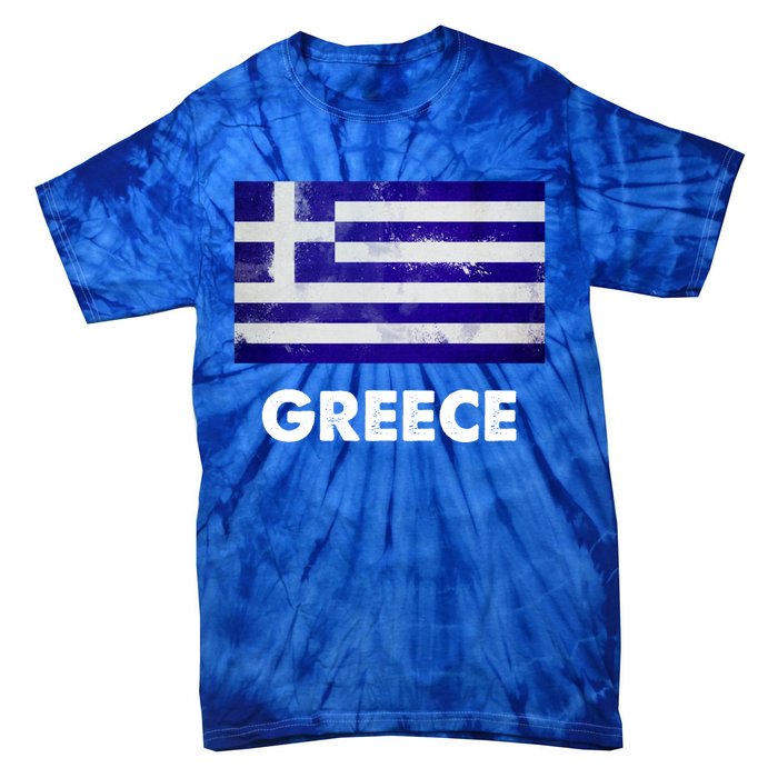 Greek Greece Flag Cool Gift Tie-Dye T-Shirt