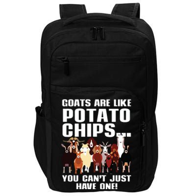 Goat Gifts For Goat Lovers Farm Apparel Meme Pun Funny Goat Impact Tech Backpack