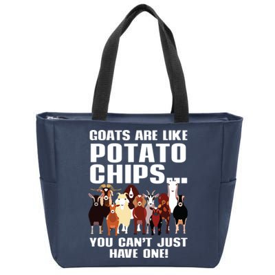 Goat Gifts For Goat Lovers Farm Apparel Meme Pun Funny Goat Zip Tote Bag