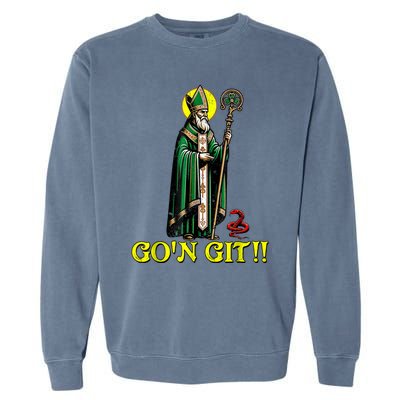 GOn Git Funny St Patricks Day Shamrock St Patty Party Irish Garment-Dyed Sweatshirt