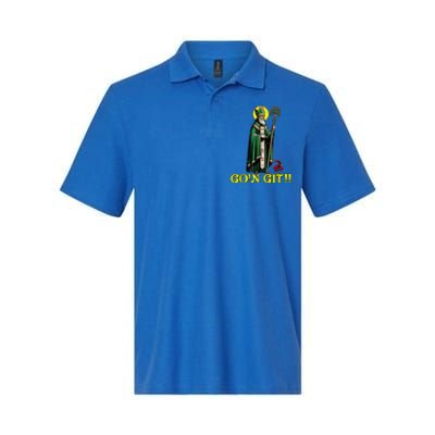 GOn Git Funny St Patricks Day Shamrock St Patty Party Irish Softstyle Adult Sport Polo