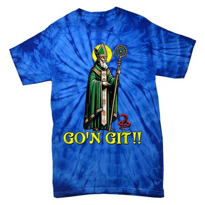 GOn Git Funny St Patricks Day Shamrock St Patty Party Irish Tie-Dye T-Shirt