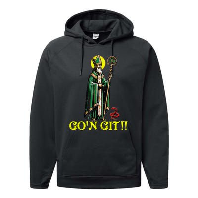 Gon Git Funny St Patricks Day Shamrock St Patty Party Irish Performance Fleece Hoodie