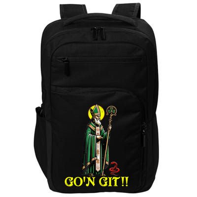 Gon Git Funny St Patricks Day Shamrock St Patty Party Irish Impact Tech Backpack
