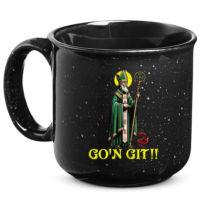 Gon Git Funny St Patricks Day Shamrock St Patty Party Irish 15oz Campfire Ceramic Mug
