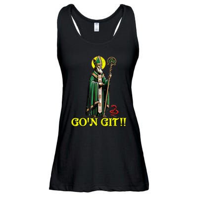 Gon Git Funny St Patricks Day Shamrock St Patty Party Irish Ladies Essential Flowy Tank