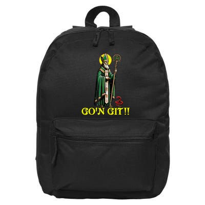 Gon Git Funny St Patricks Day Shamrock St Patty Party Irish 16 in Basic Backpack