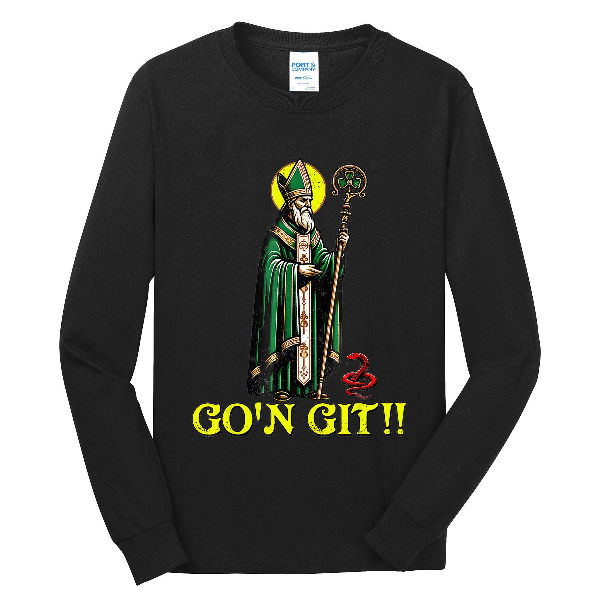 Gon Git Funny St Patricks Day Shamrock St Patty Party Irish Tall Long Sleeve T-Shirt