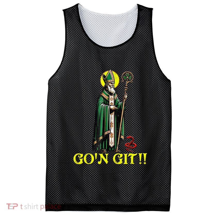 Gon Git Funny St Patricks Day Shamrock St Patty Party Irish Mesh Reversible Basketball Jersey Tank
