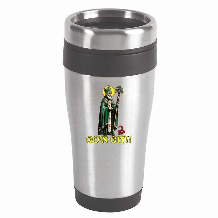 Gon Git Funny St Patricks Day Shamrock St Patty Party Irish 16oz Travel Tumbler