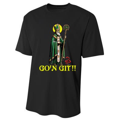 Gon Git Funny St Patricks Day Shamrock St Patty Party Irish Performance Sprint T-Shirt