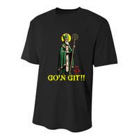 Gon Git Funny St Patricks Day Shamrock St Patty Party Irish Youth Performance Sprint T-Shirt