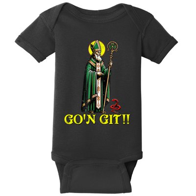 Gon Git Funny St Patricks Day Shamrock St Patty Party Irish Baby Bodysuit